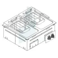 Фритюрница встраиваемая TECNOINOX DFR70E2