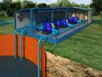 Насосная станция водоснабжения с пожарным резервуаром